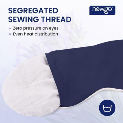 NEWGO Heated Eye Mask, Warm Compress for Dry Eye Relief, Blue