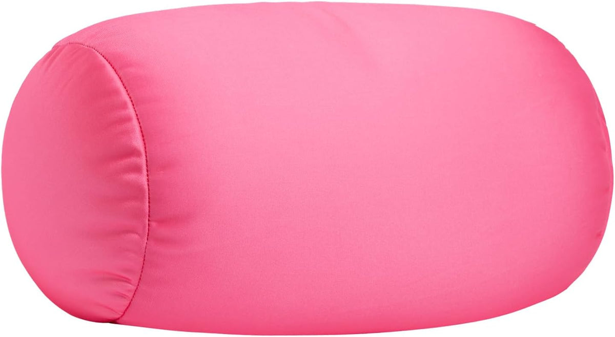 Squishy Microbead Neck Pillow, 7Inch x 12Inch Soft Travel Body Bed Pillow Bean Pillow for Kids Adult Chair Sleeping Car Seat, Fun Dormroom (Sky Blue)