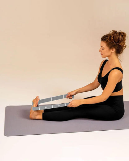 Stretching Strap with Loops Foot and Calf Stretcher Yoga Elastic Band for Exercise