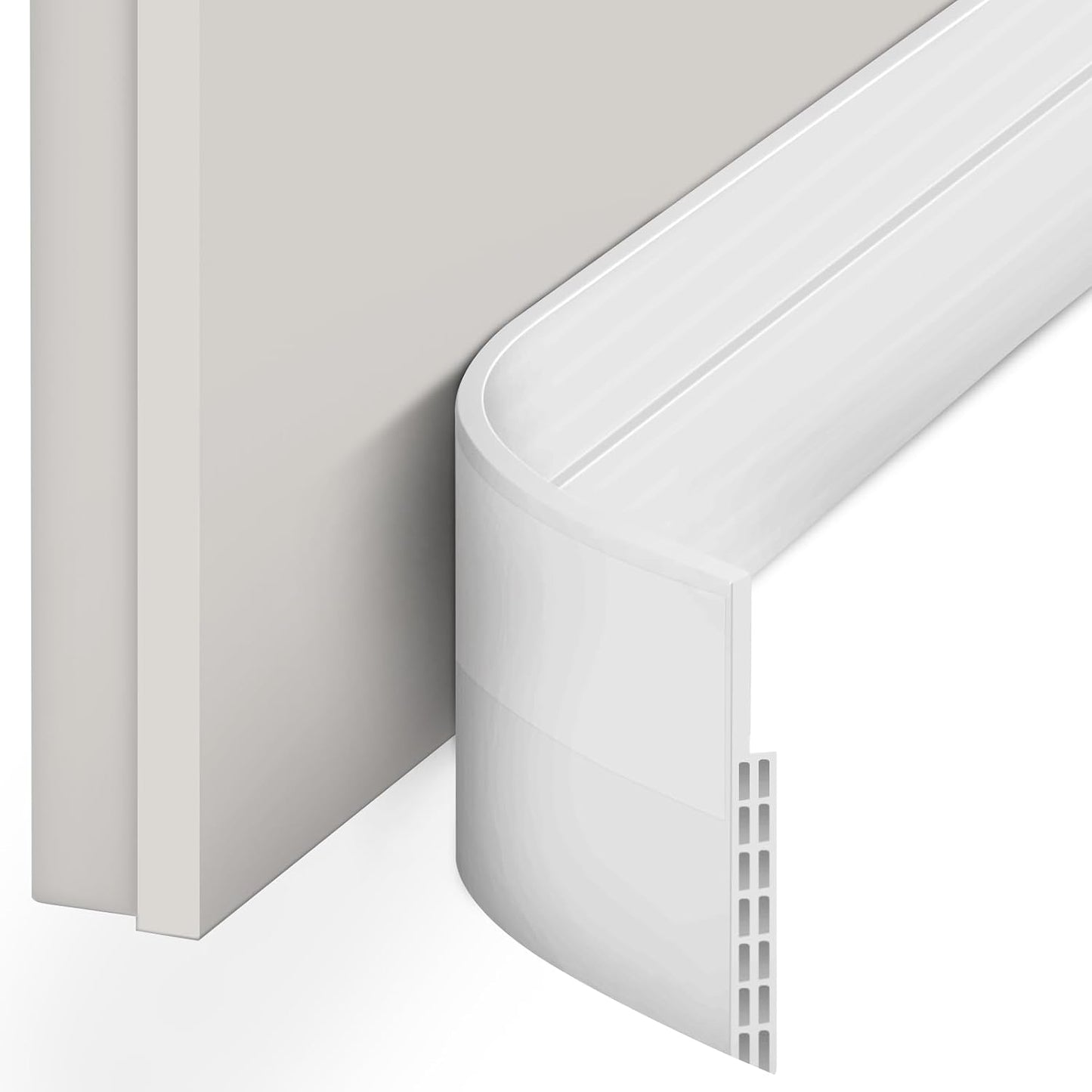 Ohuhu Door Draft Stopper, 1" Wide Adhesive Weather Stripping Seal, 39" | self-adhesive silicone, for interior exterior doors, 3-layer soundproof, save energy, blocks drafts, noise, light, dust, bugs