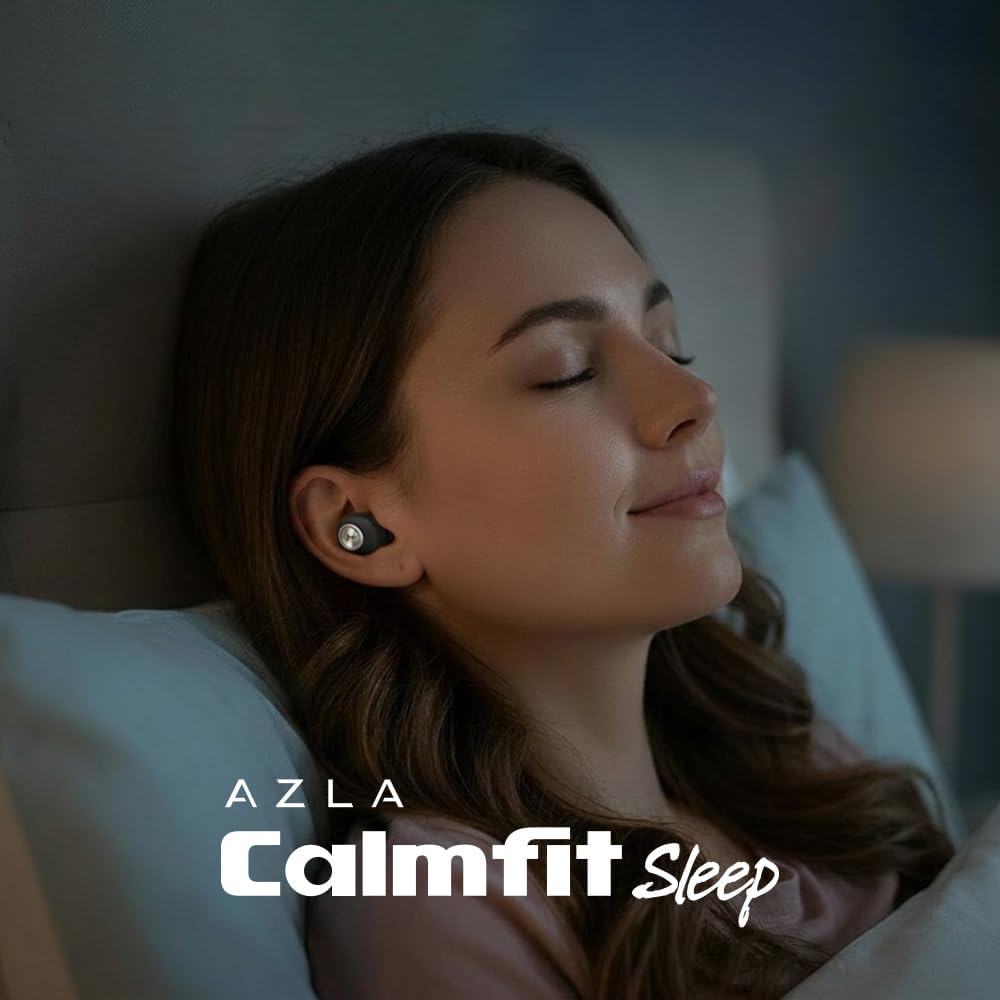 AZLA Calmfit Sleep Ear Plugs for Sleeping, Flexible Comfort Design (Mint, SML Set)