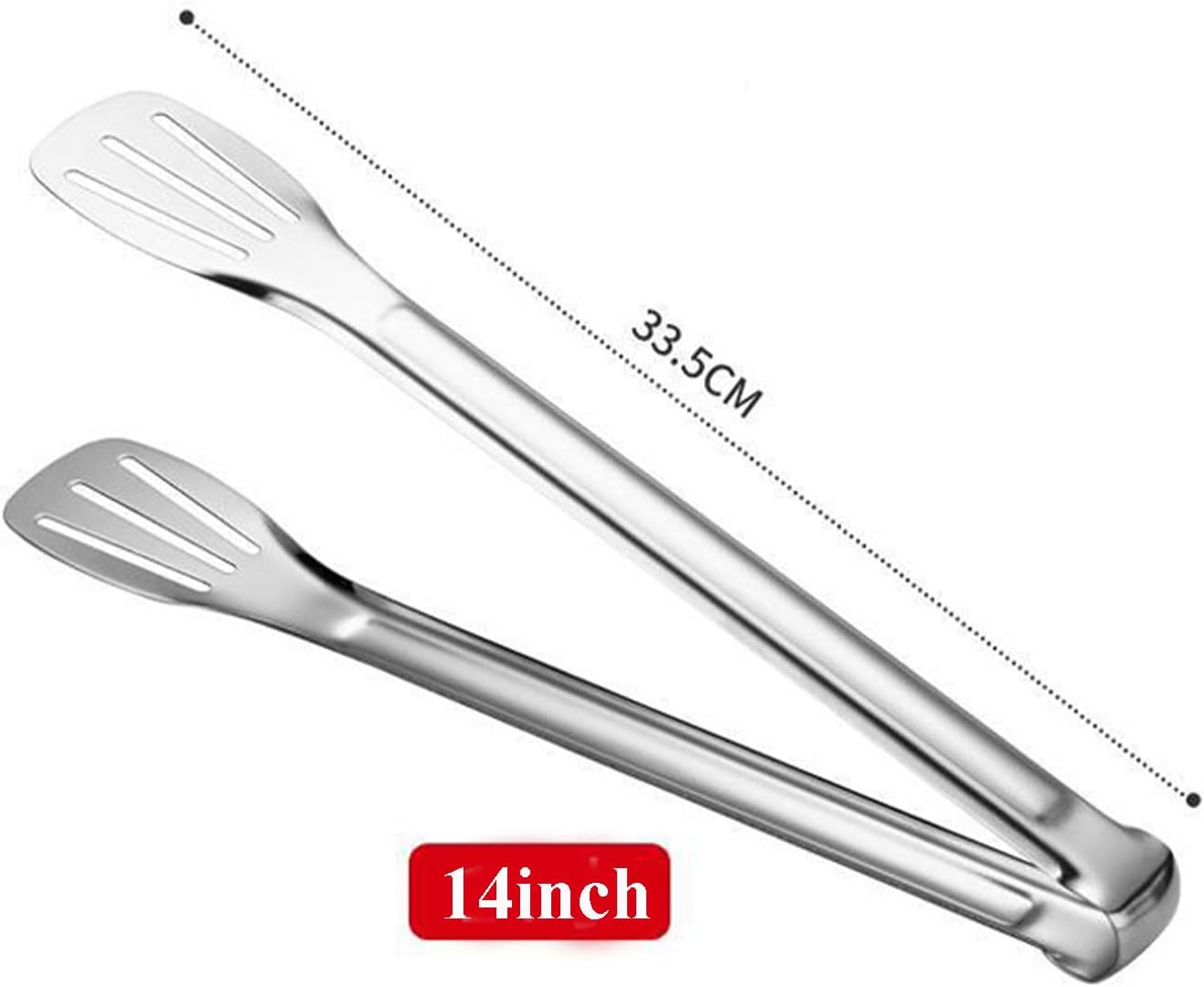 2 Pack Kitchen Tongs Stainless Steel Locking Cooking Barbecue Grilling Food Tongs Kitchen Clamps Sturdy High Resistant Heat Tongs (4PC (7inch,9inch,12inch,14inch))
