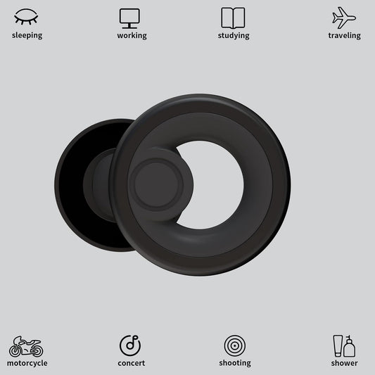 Jayine Ear Plugs for Noise Cancelling Ear Protection EarPlugs for Sleep,Concerts,Work,Study,8 Size Eartips with Small Box,Perfect -30dB Silicone Earplugs for Noise Reduction