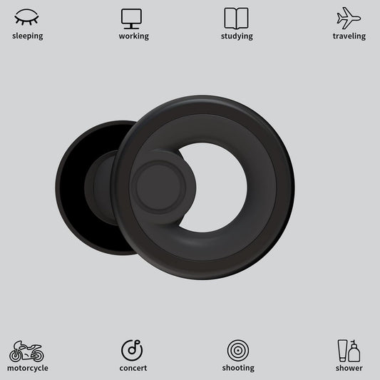 Jayine Ear Plugs for Noise Cancelling Ear Protection EarPlugs for Sleep,Concerts,Work,Study,8 Size Eartips with Small Box,Perfect -30dB Silicone Earplugs for Noise Reduction