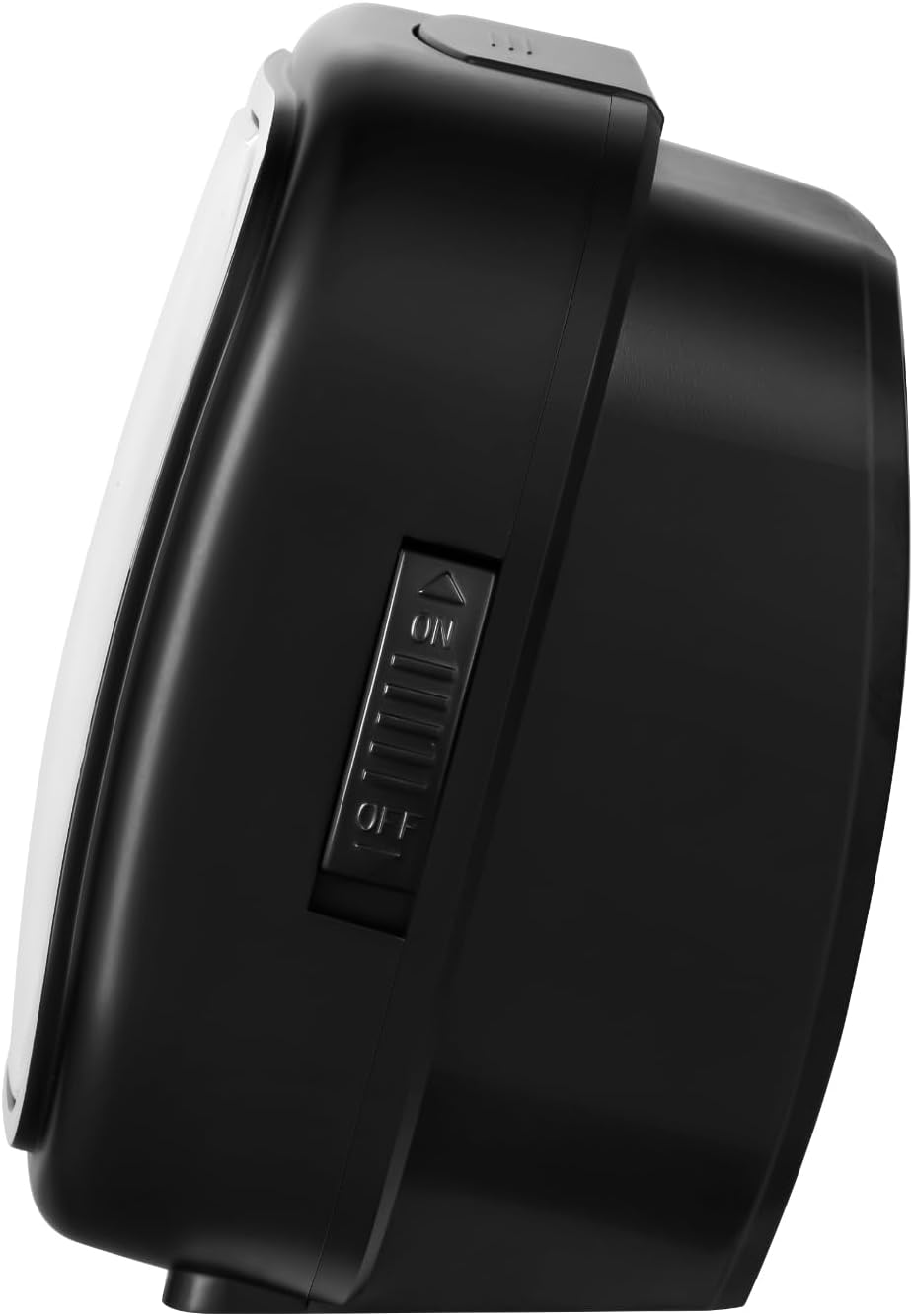 Tinload 4.3" No Ticking Analog Alarm Clock,Silent Readable for Seniors,Easy to Set,Gradual Rise Alarm,Big Numbers,On/Off Switch on Side,Gentle Wake,Snooze,Lighted on Demand,Battery Operated,Black