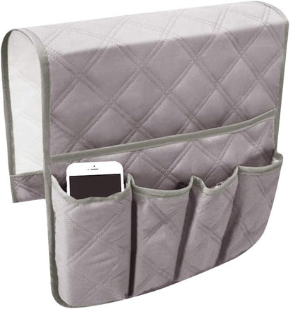 Couch Sofa Armrest Organiser Arm Chair Caddy Bedside Storage Pocket with 8 Pockets TV Remote Holder Bed Storage Pocket Bag for Cellphone Tablet Notepad Book Magazines DVD Glasses