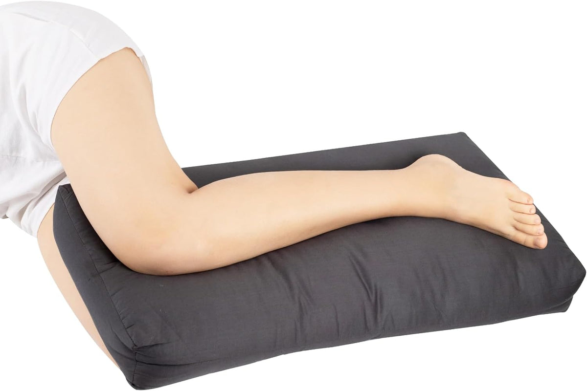 MINUPWELL Knee Pillow for Side Sleepers - Between Leg & Under Knee Pillow for Back Sleepers - Leg Pillow with 850G 7D Alternative for Relieving Leg, Back, and Knee Pain - 100% Cotton Fabric - White