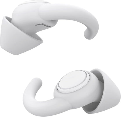 Afflatus Ear Plugs for Sleep and Noise Reduction, Soft & Comfort, 26dB | Snug Ear-Hug Fit, Side Sleep Comfort, Non-In-Ear, 2 Pairs 2 Sizes (S+L), Delicate Giftbox, Washable, Reusable