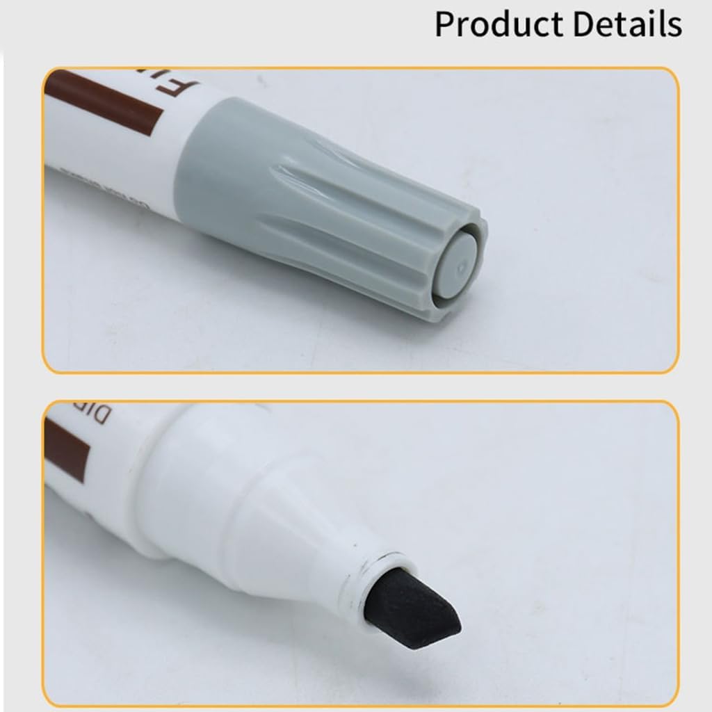 Furniture Pens for Touching Up, Wood Scratch Repair Markers, Professional Repair Tool for Scratches, Wood Floors, Tables (Dark Brown)