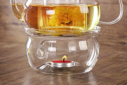 Jusalpha High Heat Resistant & Lead-Free Glass Teapot Warmer (Glass Warmer 002)
