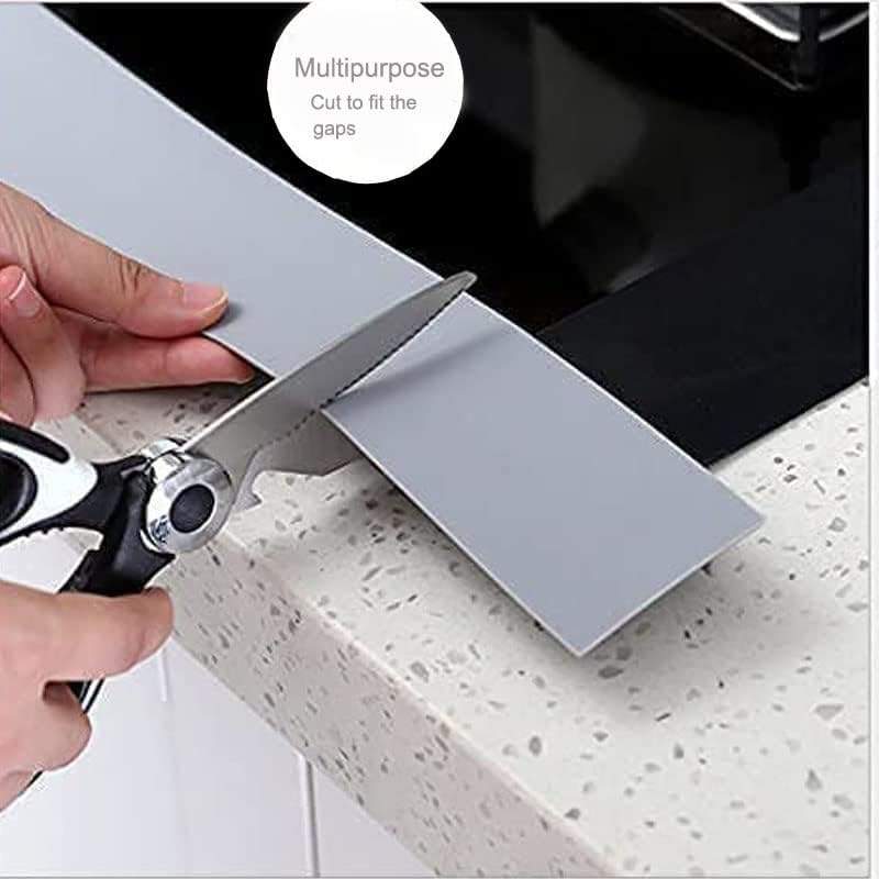 2 Pack Silicone Stove Counter Gap Cover, 21 inch Long Kitchen Counter Gap Filler