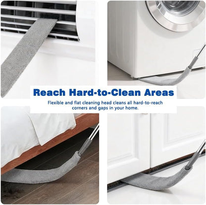 Retractable Gap Dust Cleaner with 2 Microfiber Dusting Cloths Long Handle Cleaning Tools Furniture Cleaning Duster