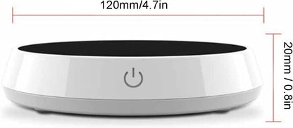 with Auto Shut Off, 18W Electric Mug Warmer Plate, Aluminum Heating for Home Office Use, Keeps Drinks Warm 40°C-60°C