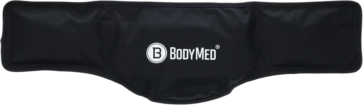 BodyMed Reusable Gel Ice Pack Cold Compress for Neck - Professional Grade Cold Therapy for Injuries, Aches, Swelling, Bruises, Sprains - 21 in. x 6 in. (Neck Contour)