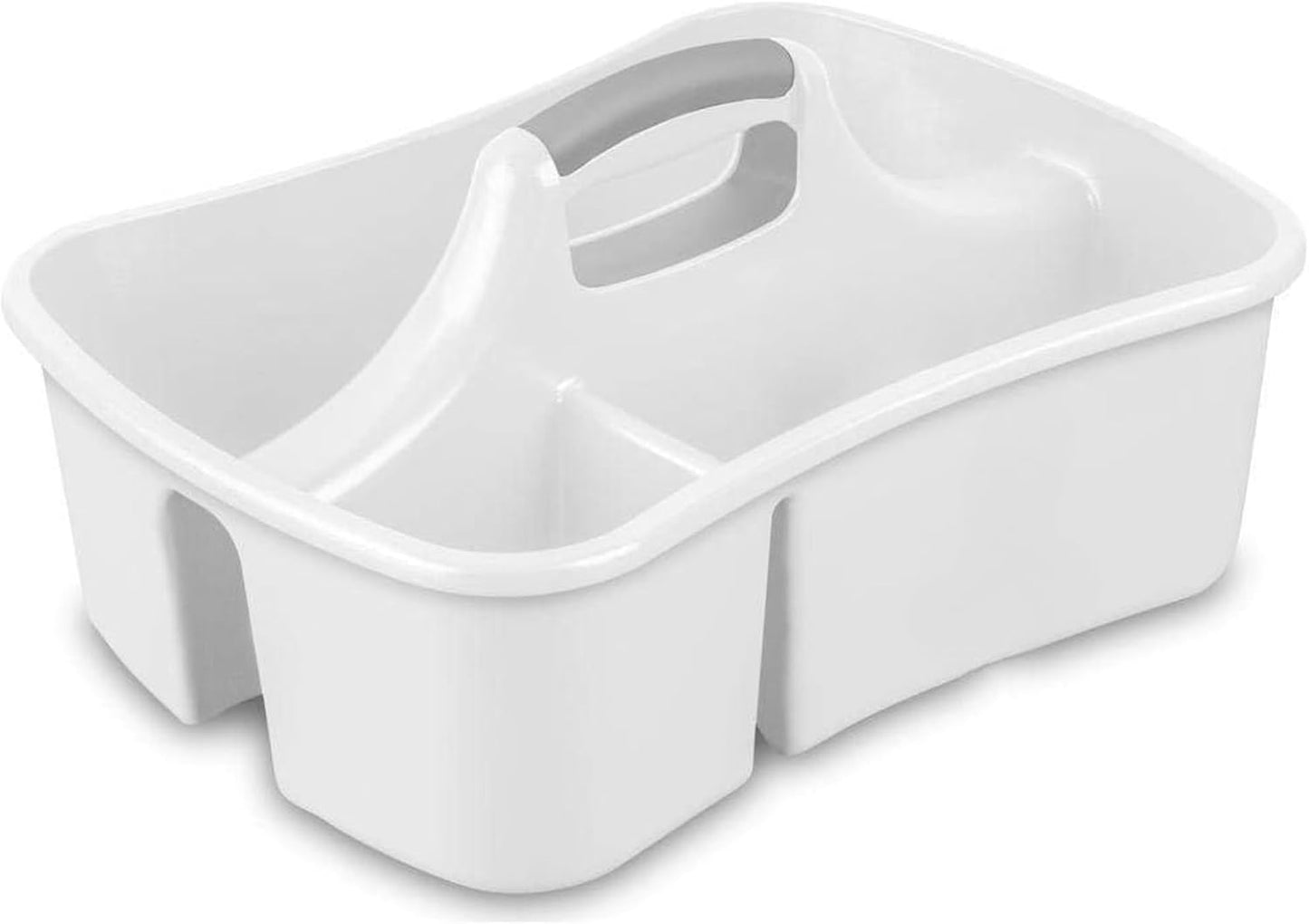 JOEY'Z Extra Large 5 Gallon Divided Cleaning Caddy Organizer with Handle | Cleaning Supplies for Housekeeping, Shower Caddy Portable, Shower Caddy Dorm - Cleaning Supplies Organizer 17.7 x 13.2 x 7.7