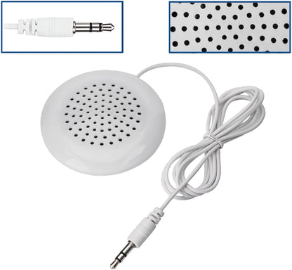KUJOBUY Pillow Speaker 3.5mm Mini Under Pillow Music for iPod Flat Speaker for Phone Sleep or Hypnosis Sound Portable Sleeping Sound Small Sleeping Audio System for MP3
