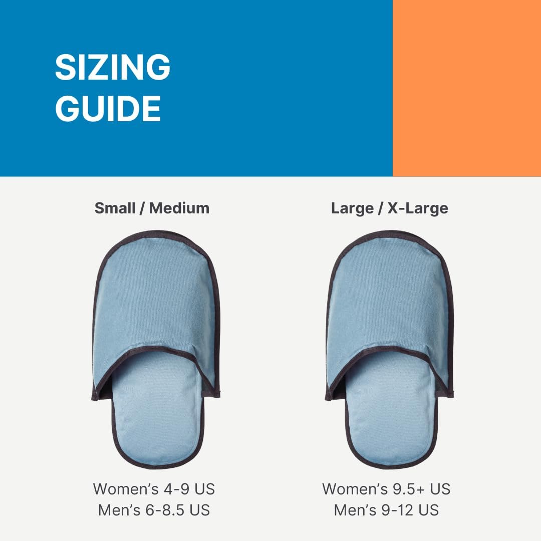 NatraCure Cooling Gel Slippers - May Help Reduce Neuropathy Pain, Nail-loss, Foot Pain, Toe Pain, Numbness, Tingling, Pins-and-Needles, or Burning in Toes as Chemo Treatment Side Effects