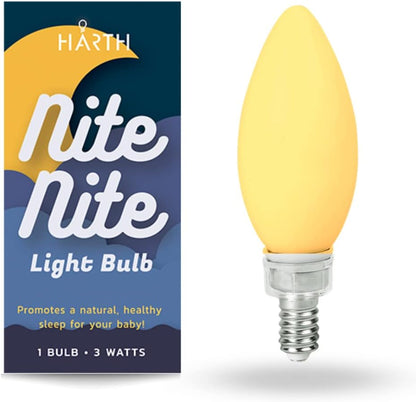 Amber Light Bulbs for Sleep I 1800K Warm Light Bulbs for Bedside Lamp I 3.5W E26 Led Bulb (60W Equiv) Orange Led Lights for Bedroom Soft Warm Lighting I Dim Night Light for Kids Room Warm Light Lamp