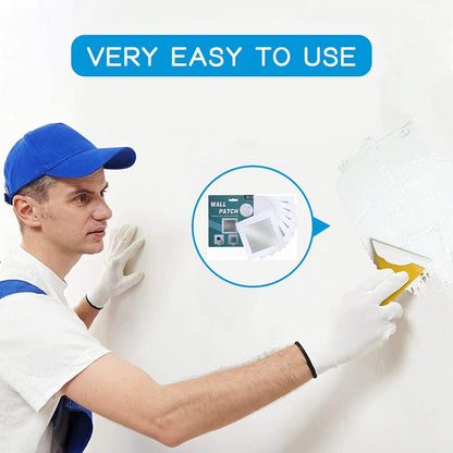 Drywall Repair Kit 20 Pack Aluminum Wall Repair Patch Kit, 2/4/6/8 inch Fiber Mesh Over Galvanized Plate, Dry Wall Hole Repair Patch Metal Patch with Extended Self-Adhesive Mesh (20 Pcs)