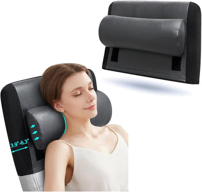 Zelen Recliner Pillow for Head Couch Neck Pillow Leather for Recliner Chair Rest Cushion Neck Support Pillow Office Chair Headrest Head Support Pillow with Headrest Cover