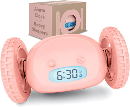 CLOCKY Alarm Clock on Wheels – Loud Rolling Alarm Clock for Heavy Sleepers