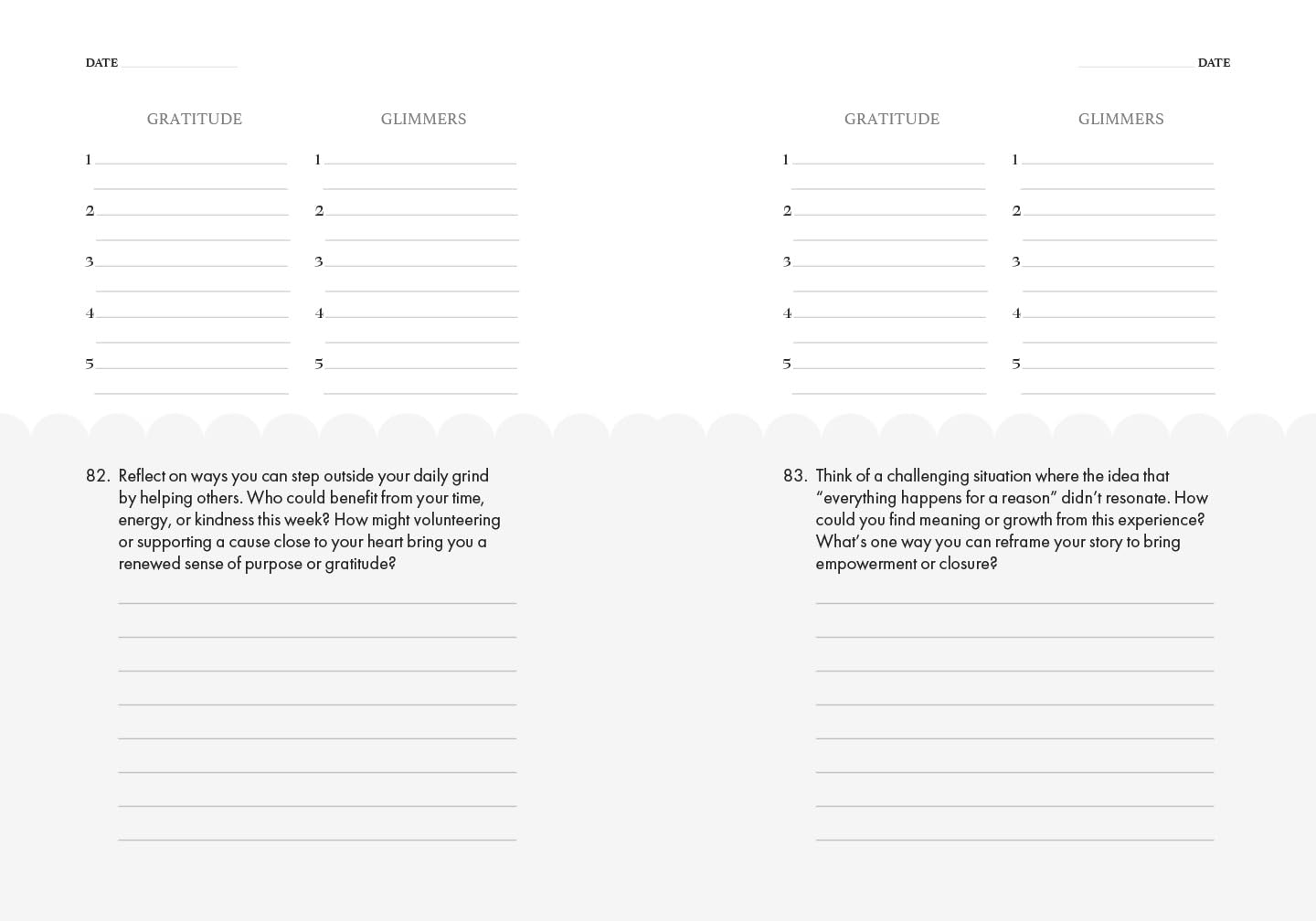The Gratitude and Glimmers Journal: The 5 Minute Nighttime Journal (Daily Reflection Journal, Self-Care & Wellness)