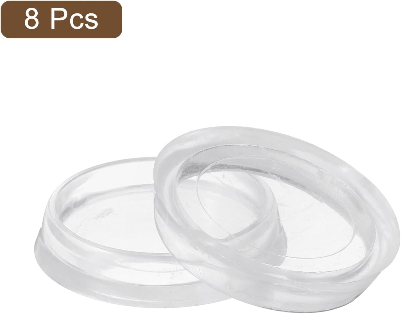 uxcell 12 Pcs Round Furniture Caster Cups, 1-7/8" Plastic Furniture Pads Floor Protectors for Carpet Floors