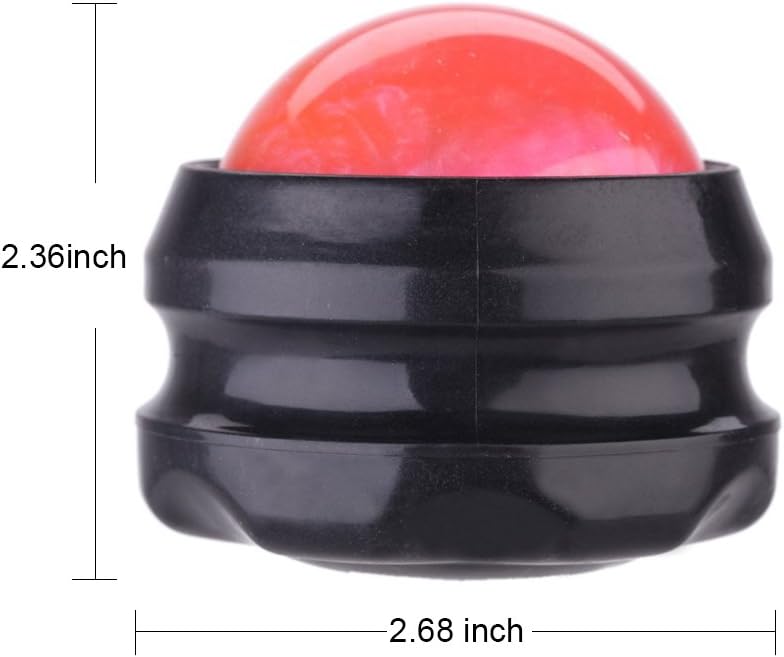 Manual Massage Ball Pain Relief Back Roller Massager Self Massage Therapy and Relax Full Body Tools for Sore Muscle Joint Pain Essential Oils or Lotion Relax (Blue)