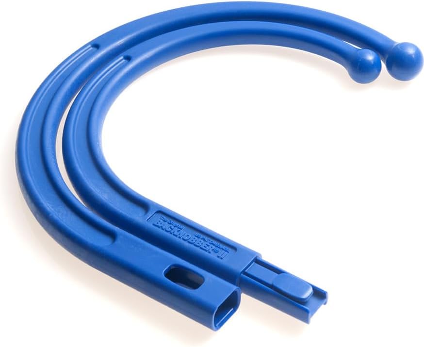 Backnobber II Massager Cane, Cobalt Blue | Deep‑Tissue Self‑Massage Therapy Tool for Neck, Shoulders & Back, Portable, Strong Fiberglass Reinforced Nylon Hook, USA Made