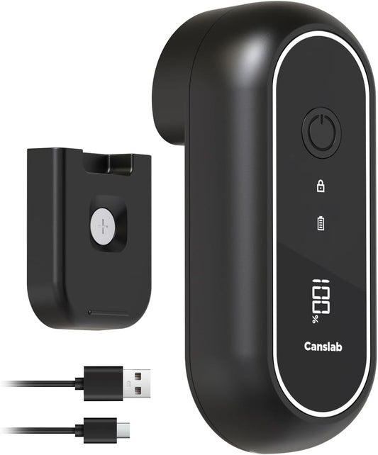 Canslab Turbo Rechargeable Electric Can Opener, LED Battery Life Display