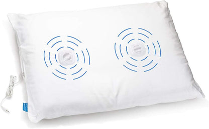 Sound Oasis Amplified Pillow Speakers – 2 Ultra-Thin Under Pillow Hi-Fi Stereo Speakers with Volume Control, Private Sleep Audio for Music, White Noise, Relaxation & Tinnitus Masking, 3.5mm Connection