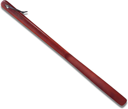 Luxdecor Long Handled Wooden Shoehorns-24in Wooden Long Handle Shoe Horn for Seinors Men Boot Jack Shoe Helper for Women