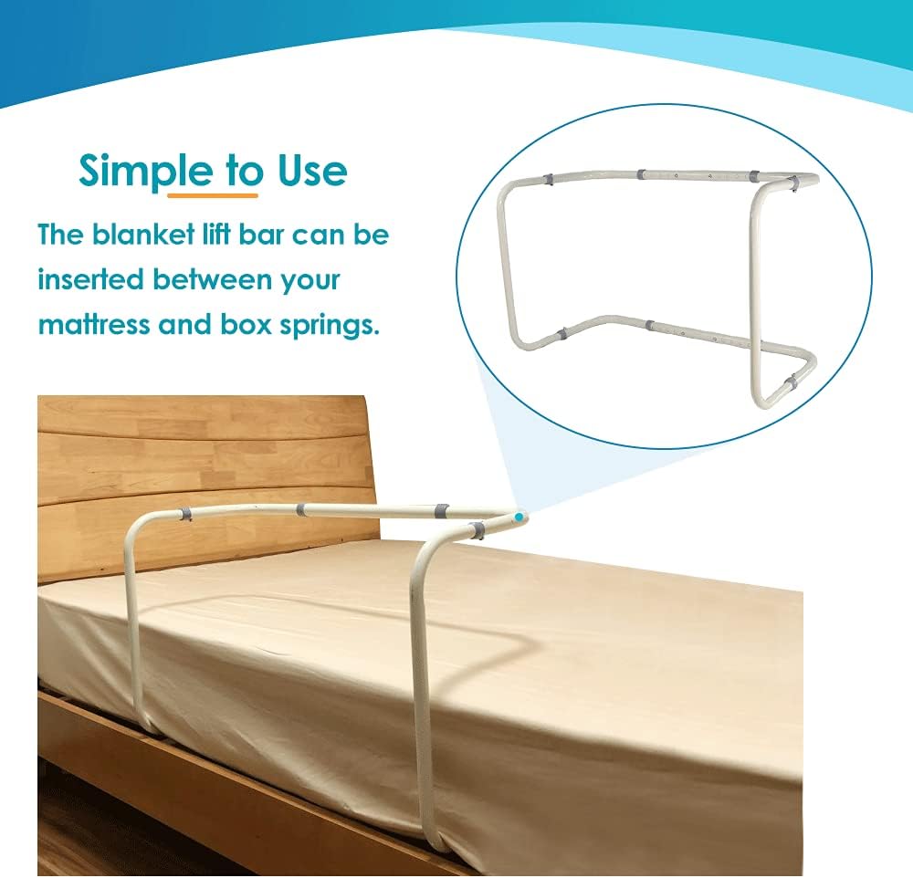 Zelen Blanket Lifter Foot Tent for Bed Sheet Lifter Blanket Riser Lift Bar for Feet Adjustable Blanket Support Holder Bed Cradle Bed Rail Accessories Hospital Leg Knee Post Surgery Recovery