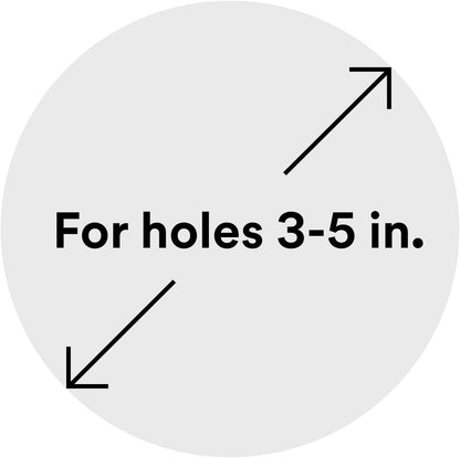 3M High Strength Large Hole Repair Kit | Wall Hole Repair Kit With Spackling Compound, Putty Knife, Repair Plate, And Sanding Sponge, No Shrinking or Cracking