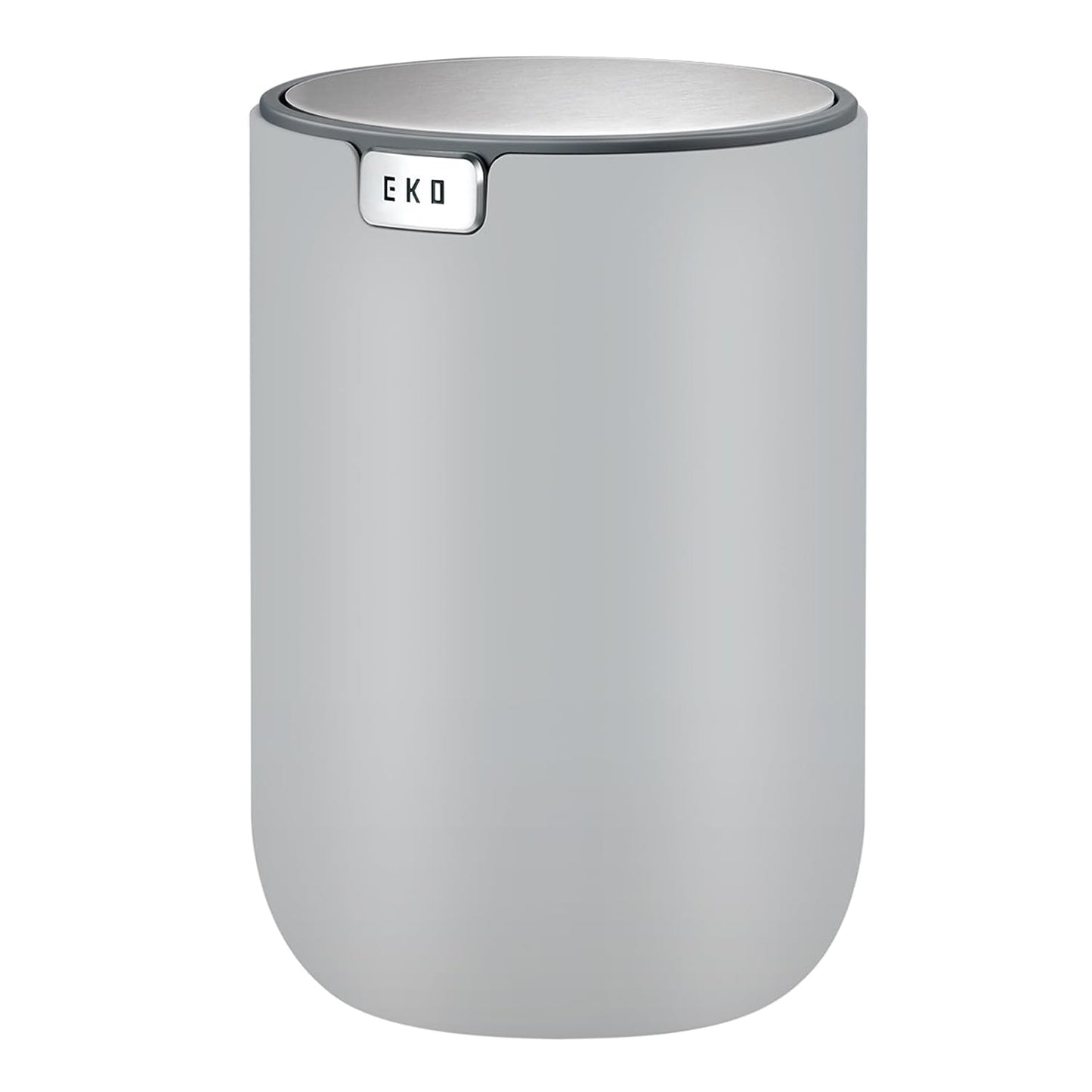 EKO Fandy 0.58 Gal/2.2L Mini Trash Can with Lid, Swing-Top Desktop Trash Can for Bathroom, Countertop, Vanity, Desk or Office, Small Garbage Bin (Blue)
