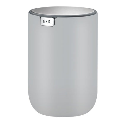 EKO Fandy 0.58 Gal/2.2L Mini Trash Can with Lid, Swing-Top Desktop Trash Can for Bathroom, Countertop, Vanity, Desk or Office, Small Garbage Bin (Blue)