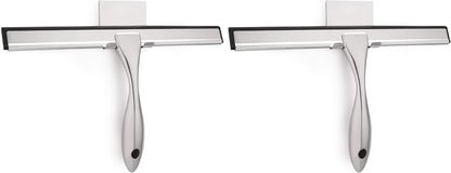 Hiware All-Purpose Shower Squeegee for Shower Doors, Bathroom, Window and Car Glass - Stainless Steel, 10 Inches