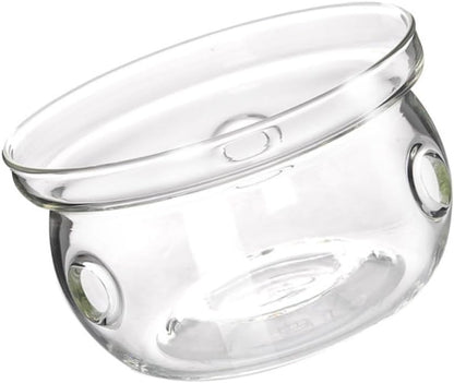 VILLCASE Glass Tea Pot Warmer Base Insulated Heating Base for Tea Pot with Creative Stylish Glass Design for Office