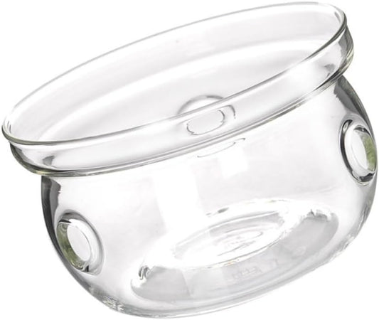 VILLCASE Glass Tea Pot Warmer Base Insulated Heating Base for Tea Pot with Creative Stylish Glass Design for Office