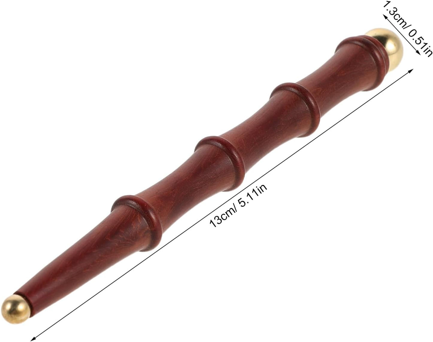 ibasenice Wooden Foot Massage Roller Stick, Manual Acupressure Pen, Trigger Point Wand Massage Stick Rod Tool for Muscle Soothing Face Neck Back Waist Shoulder