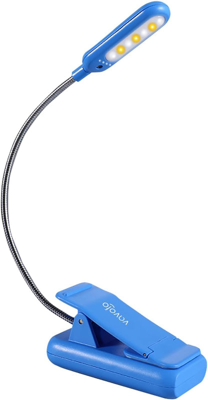 VAVOFO Rechargeable Reading Light, Clip on Book Light for Reading in Bed