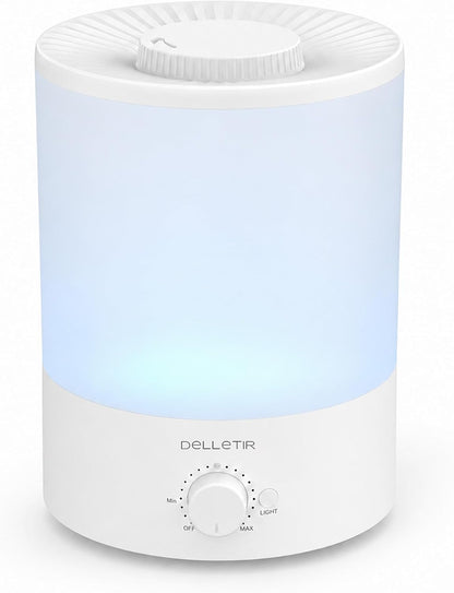 3.5L Ultrasonic Cool Mist Humidifier, Quiet Top Fill Humidifier with Auto Shut-Off, Adjustable Mist Output for Bedroom, Baby Room, Plants, and Large Rooms