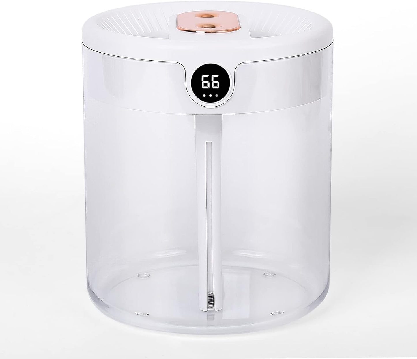 Top-Fill 2L Humidifiers for Bedroom Large Room, Smart Digital Display Hygrometer, Dual 360° Nozzles Cool Mist, Ultra-Quiet <30dB, 24H Long Runtime, Auto Shut-Off, Essential Oil Box, White