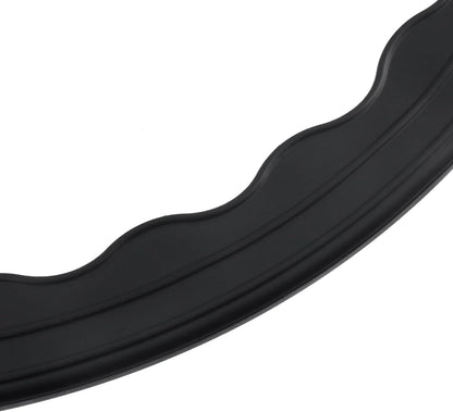 Semetall 1.5 Inch Rubber Caster Cups 8 Pack Black | Non Slip Furniture Coasters Floor Protectors for Bed Couch Table Chair