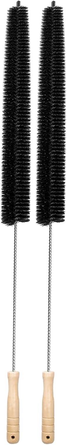 2-Pack Dryer Vent Cleaner Kit, Long Flexible Lint Remover Brush for Dryer Vent & Refrigerator Coils, Crevice Cleaning Tool for Fire Prevention