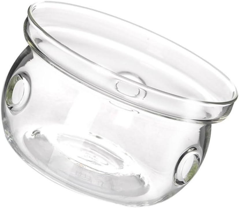 Artibetter Stylish Glass Tea Pot Heating Base Warmer Insulated Creative Glass Base for Tea Pot Use at Home or Office, Can Also be Used as Candlestick
