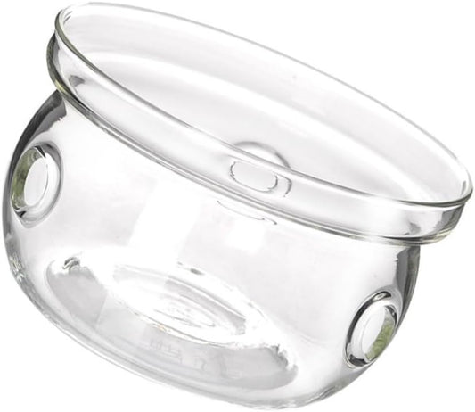 Artibetter Stylish Glass Tea Pot Heating Base Warmer Insulated Creative Glass Base for Tea Pot Use at Home or Office, Can Also be Used as Candlestick