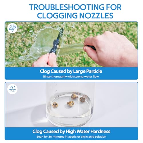 homenote Misting Cooling System, 75FT(23M) Pre-Assembled Mister Kit