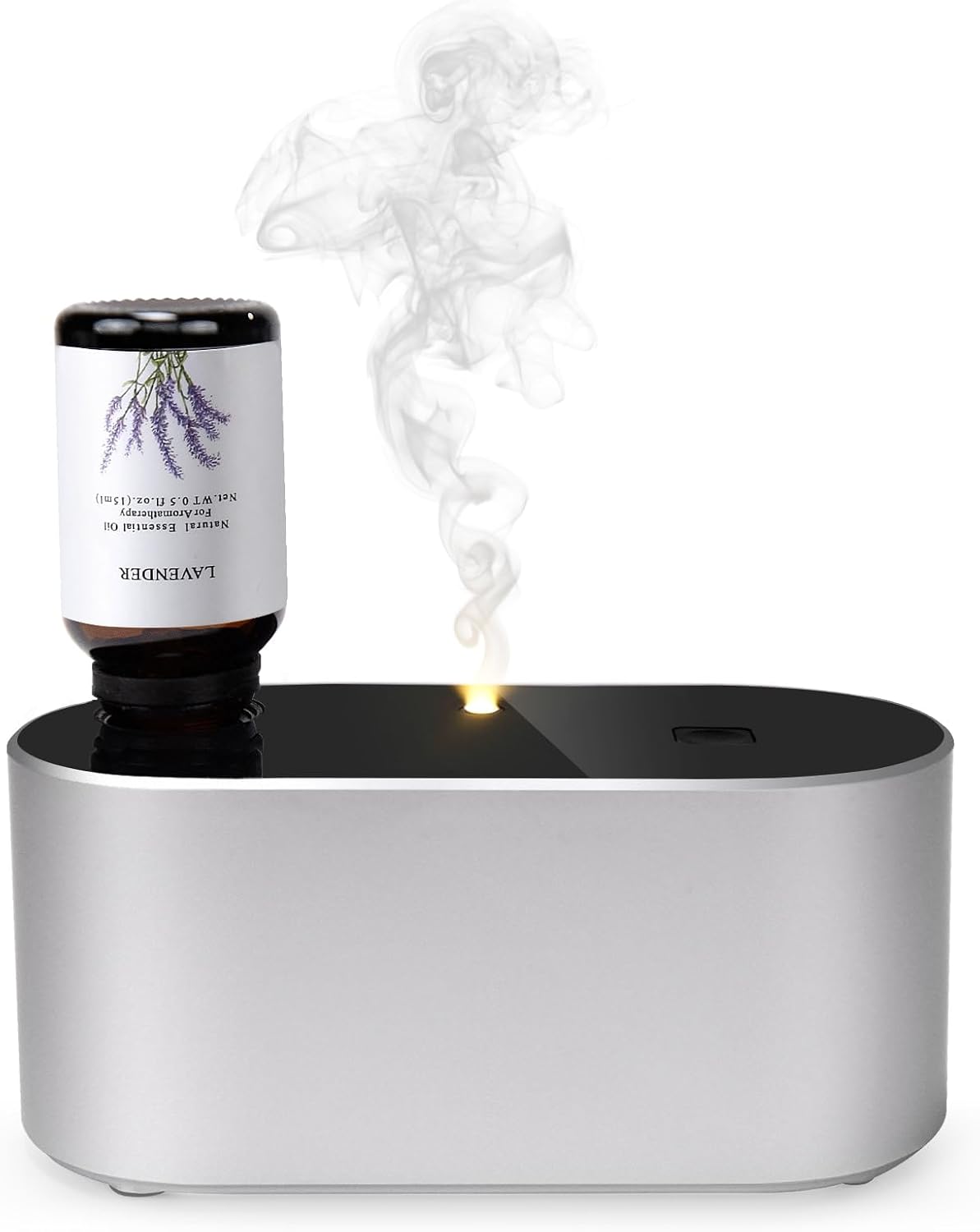 Lecdura Waterless Diffuser for Essential Oil, Battery Operated Scent Air Aromatherapy Diffuser, Mini Aroma Diffusers with 3 Intermittent Mist Modes, Cycle Start for 400-700 sq.ft Home Office Bedroom.