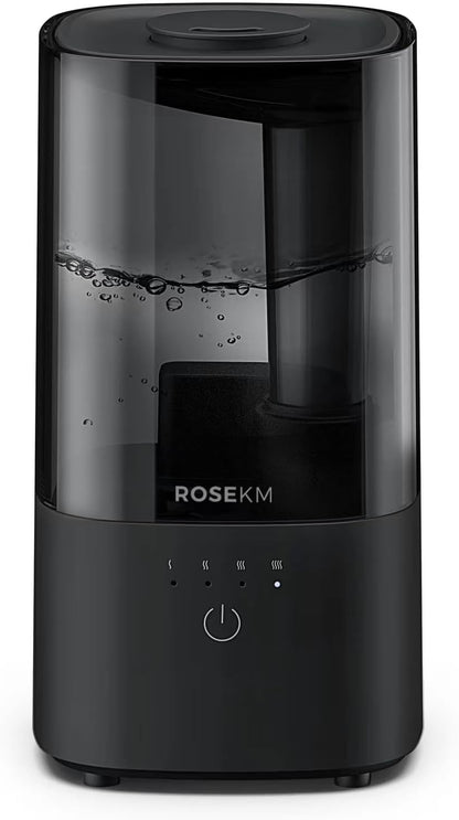 ROSEKM 2L Cool Mist Humidifier for Bedroom and Plants, Quiet, Black